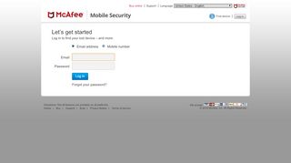 
                            6. Log in to find your lost device – and more - McAfee Mobile ...