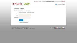 
                            4. Log in to find your lost device – and more - McAfee