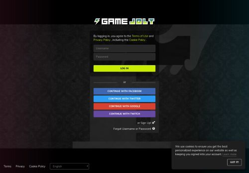 
                            7. Log in to Game Jolt - Game Jolt