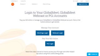 
                            1. Log In to GlobalMeet, iMeet, or PGi Account | PGi