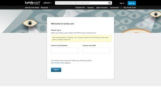 
                            2. Log in to Lafayette Library portal to Lynda.com
