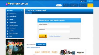 
                            5. Log in to Lottery.co.uk