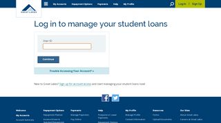 
                            4. Log in to manage your student loans - mygreatlakes.org