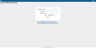 
                            1. Log in to MIBS Schedule - MIBS Schedule