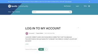 
                            6. LOG IN TO MY ACCOUNT - The Spotify Community