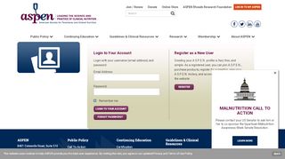 
                            1. Log in to my Aspen - American Society for Parenteral and ...