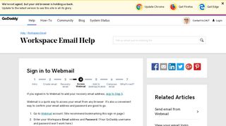 
                            5. Log in to my email account | Workspace Email - GoDaddy Help US