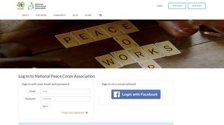 
                            9. Log In to National Peace Corps Association