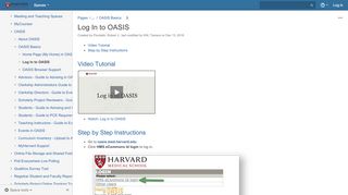 
                            9. Log In to OASIS - Education Computing - Harvard Medical School