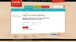 
                            1. Log in to Online Banking - Vancity