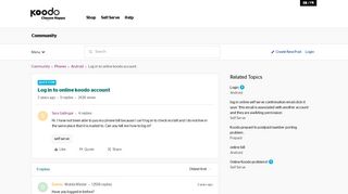 
                            1. Log in to online koodo account | Koodo Community