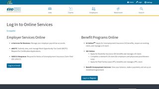 
                            4. Log In to Online Services - EDD - State of California