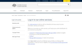 
                            4. Log in to our online services | Australian Taxation Office - Ato