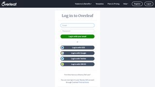 
                            10. Log in to Overleaf - Overleaf, Online LaTeX Editor