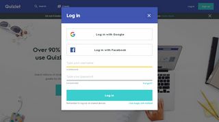 
                            9. Log in to Quizlet | Quizlet