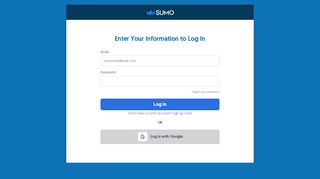 
                            6. Log in to Sumo