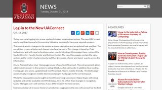 
                            8. Log-in to the New UAConnect | University of Arkansas