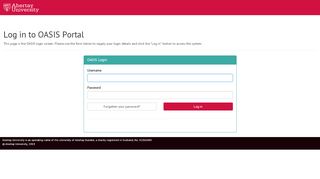 
                            1. Log in to the portal - oasis - Abertay University