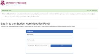 
                            10. Log in to the portal - si.ul.ie