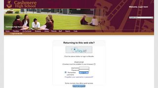
                            3. Log in to the site - Cashmere High School