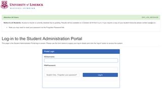 
                            9. Log-in to the Student Administration Portal