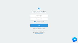 
                            4. Log in to the system :: justclick.io JC5.0