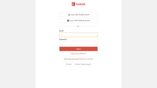 
                            7. Log in to Todoist