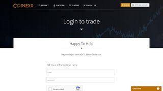 
                            8. Log in to trade with Coinexx on MetaTrader 5