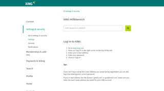 
                            1. Log-in to XING | XING FAQ