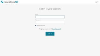 
                            1. Log in to your account - BenchPrep HR