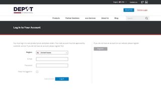 
                            5. Log In to Your Account | Depot International