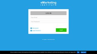 
                            11. Log in to your account - eMarketing Institute