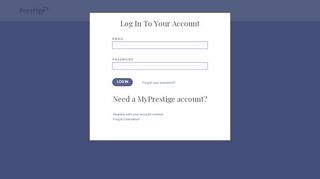 
                            7. Log In To Your Account - MyPrestige.com