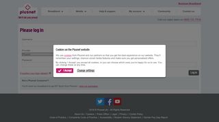 
                            2. Log in to your account | Plusnet