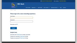
                            7. log in to your account - RBC Rewards