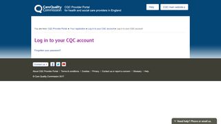 
                            1. Log in to your CQC account | OLS - CQC Provider Portal