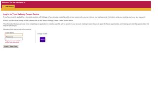 
                            3. Log In to Your Kellogg Career Centre - Taleo