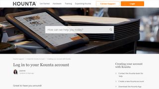 
                            3. Log in to your Kounta account – Kounta Support