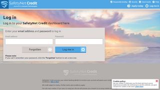 
                            5. Log in to your online dashboard here - SafetyNet Credit