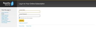 
                            2. Log in to Your Online Subscription - Rosetta Stone