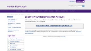
                            9. Log in to Your Retirement Plan Account - uwo.ca