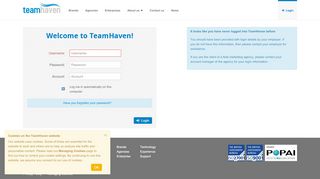 
                            3. Log in to your TeamHaven account