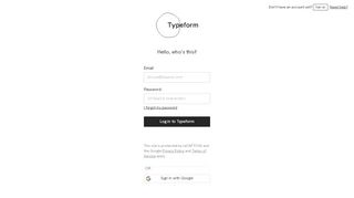 
                            1. Log in - totalpass.typeform.com