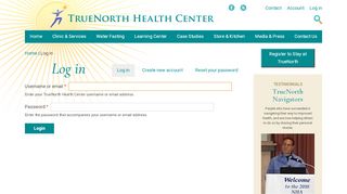 
                            9. Log in | TrueNorth Health Center