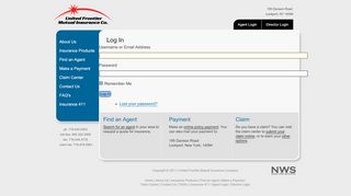 
                            9. Log In | United Frontier Mutual Insurance Company