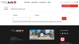 
                            1. Log in | University of the Arts