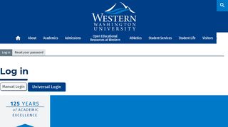 
                            8. Log in | Western Washington University