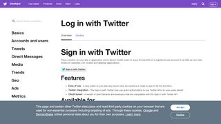 
                            4. Log in with Twitter - Twitter Developer
