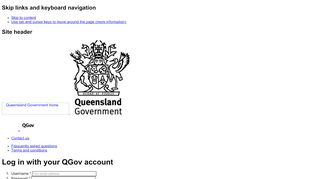 
                            10. Log in with your QGov account | QGov account