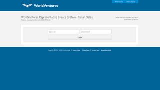 
                            11. Log in - WorldVentures Representative Events System